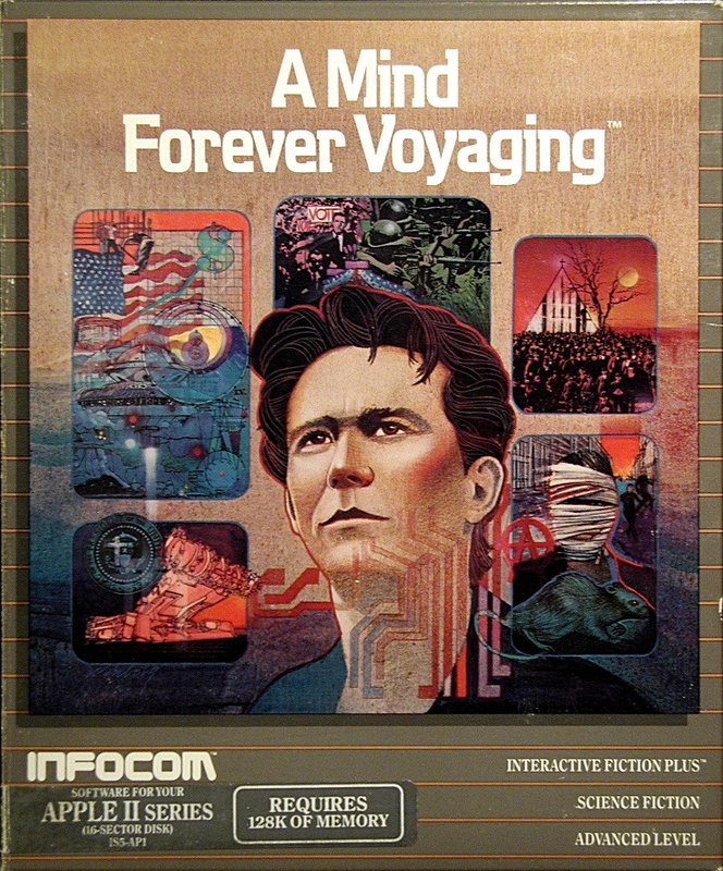 A Mind Forever Voyaging (Infocom, 1985) - Box Art
