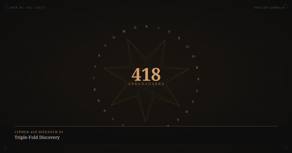 Cipher-418 Dispatch 1 Featured
