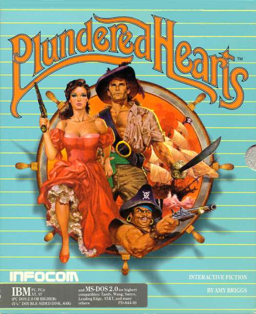 Plundered Hearts (Infocom, 1987) - Box Art