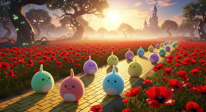 Tribbles along the yellow brick road