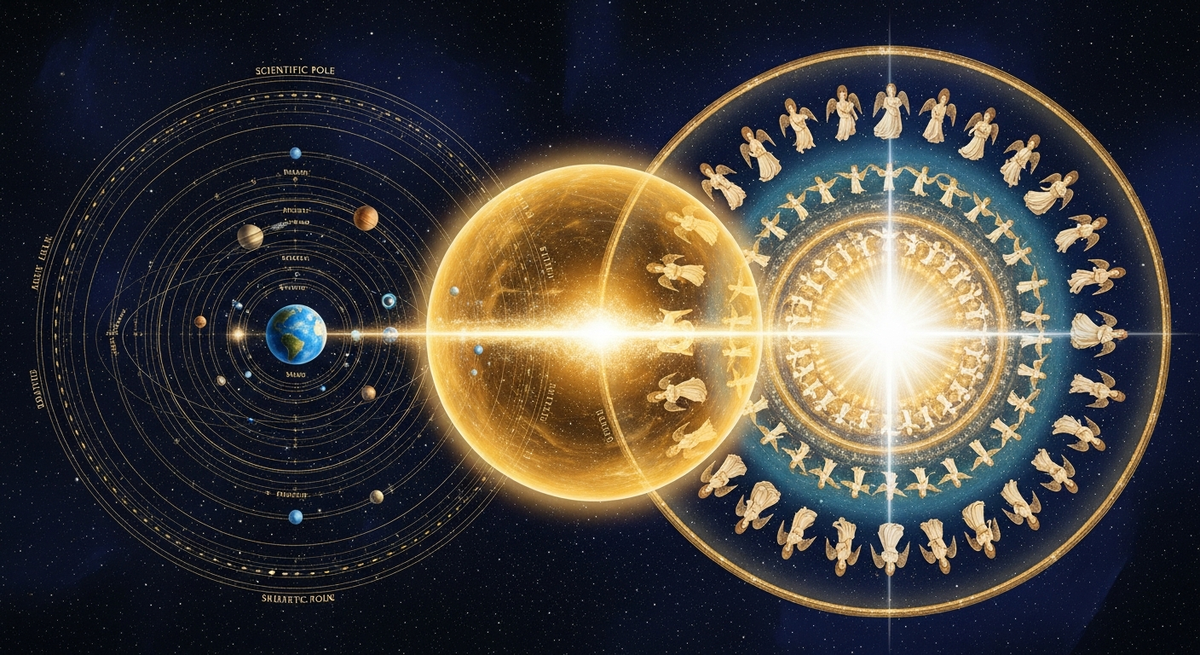 The Hypersphere - Dante's cosmos as two poles of a four-dimensional sphere